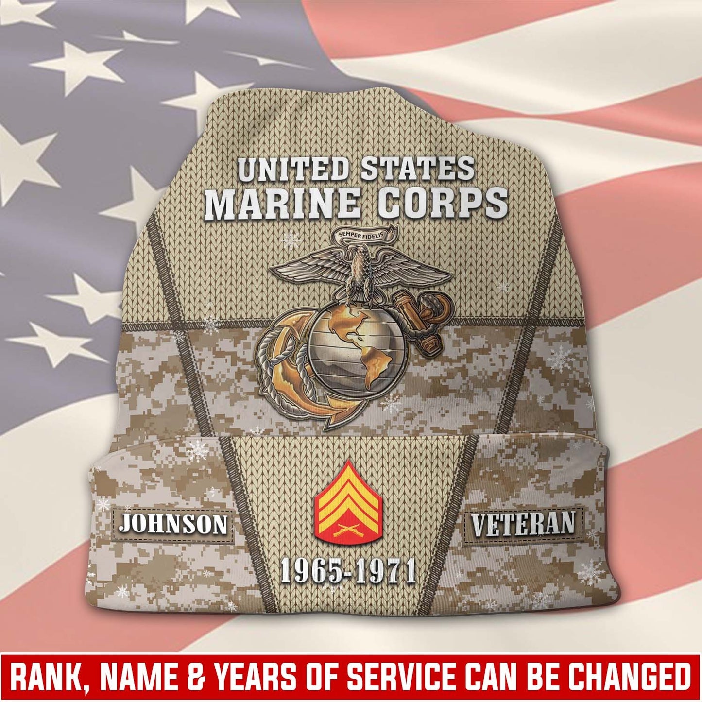 US Marine Corps – Beanie Hat – Digital Camo Veteran