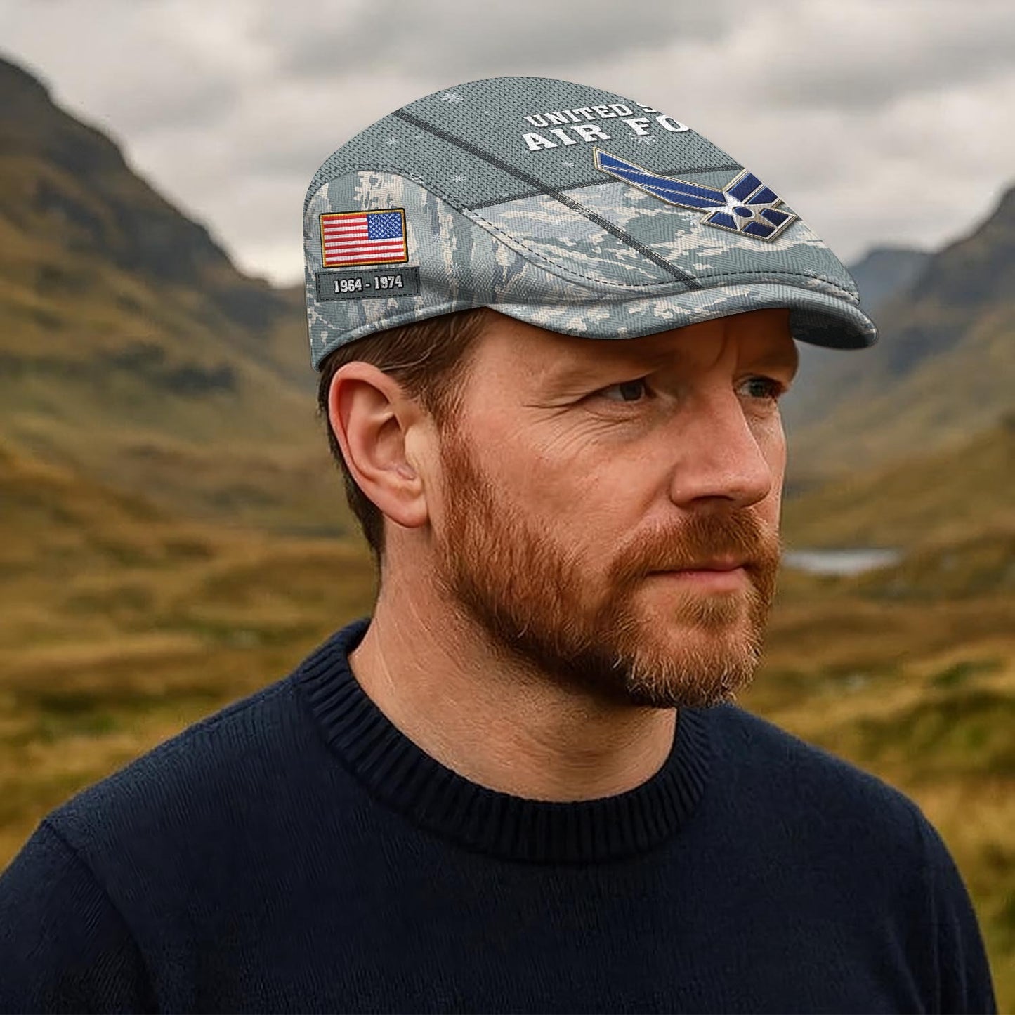 Custom U.S. Air Force Jeff Cap – Digital Camo Badge