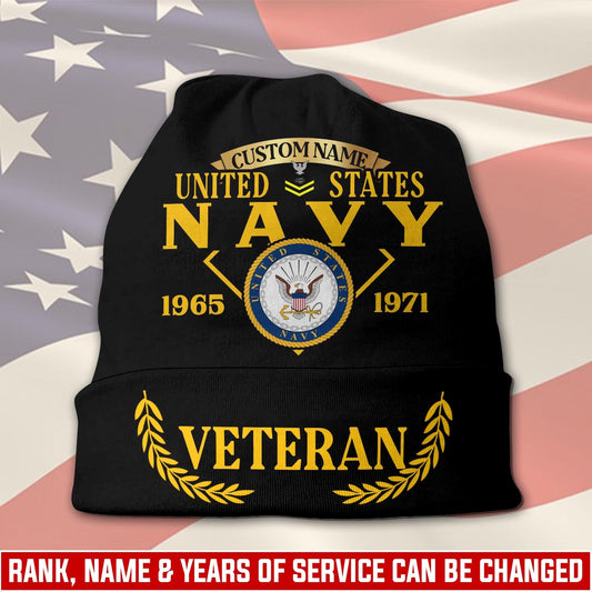 US Navy – Beanie Hat – Proud Service Veteran
