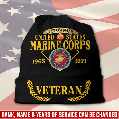 US Marine Corps – Beanie Hat – Proud Service Veteran