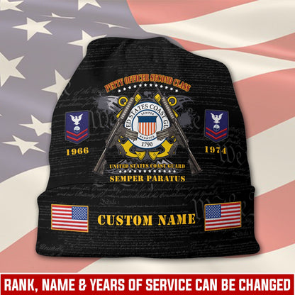 US Coast Guard – Beanie Hat –  Black Valor Emblem