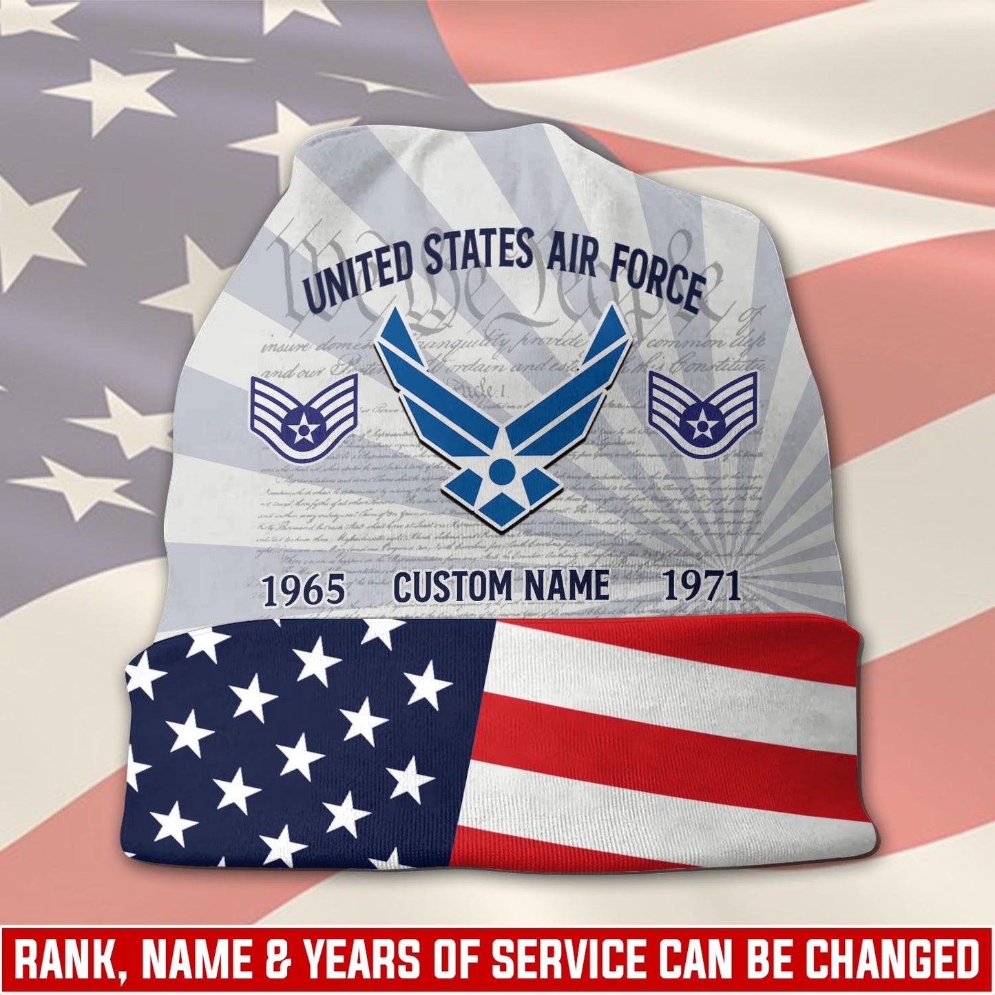 US Air Force – Beanie Hat – Stars & Stripes Veteran