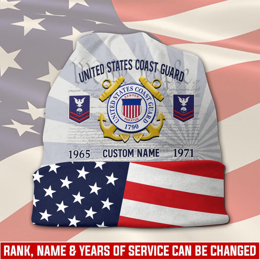 US Coast Guard – Beanie Hat – Stars & Stripes Veteran