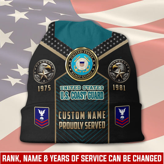 US Coast Guard – Beanie Hat –  Proudly Served Edition