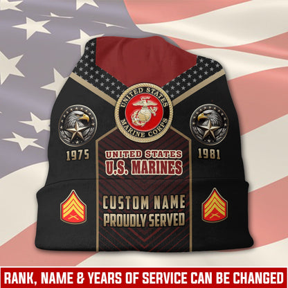 US Marine Corps – Beanie Hat – Proudly Served Edition