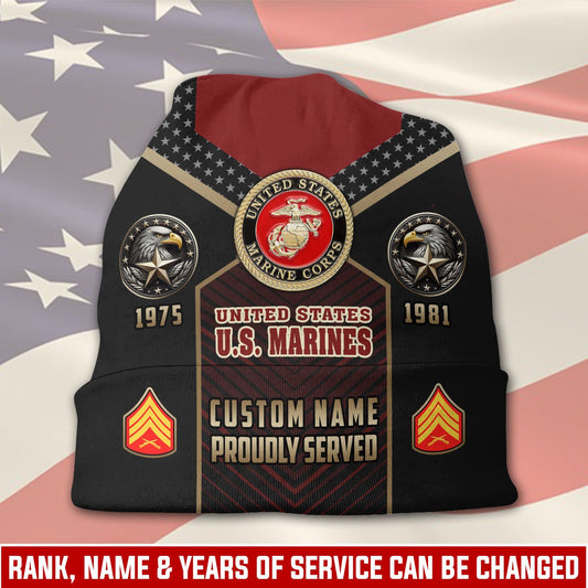 US Marine Corps – Beanie Hat – Proudly Served Edition
