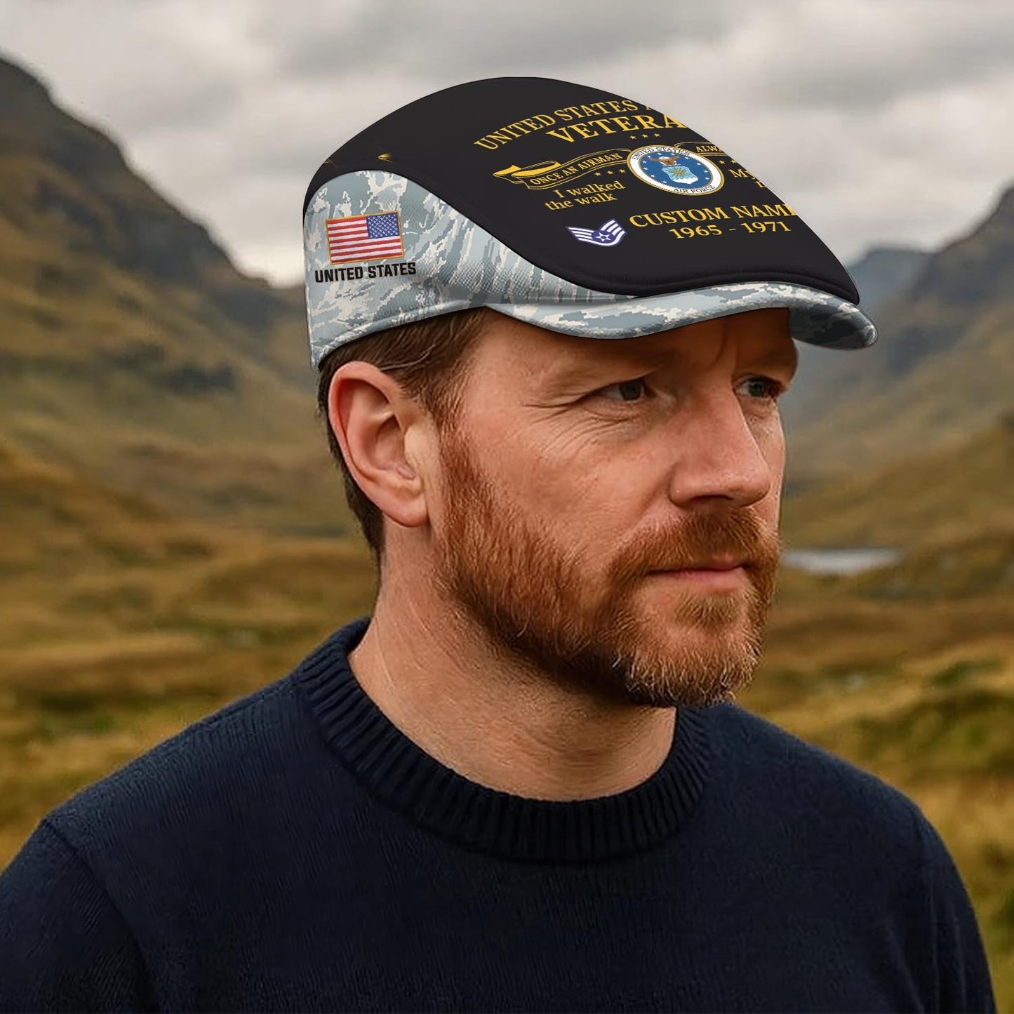 Custom U.S. Air Force Jeff Cap – Heritage Oath Emblem