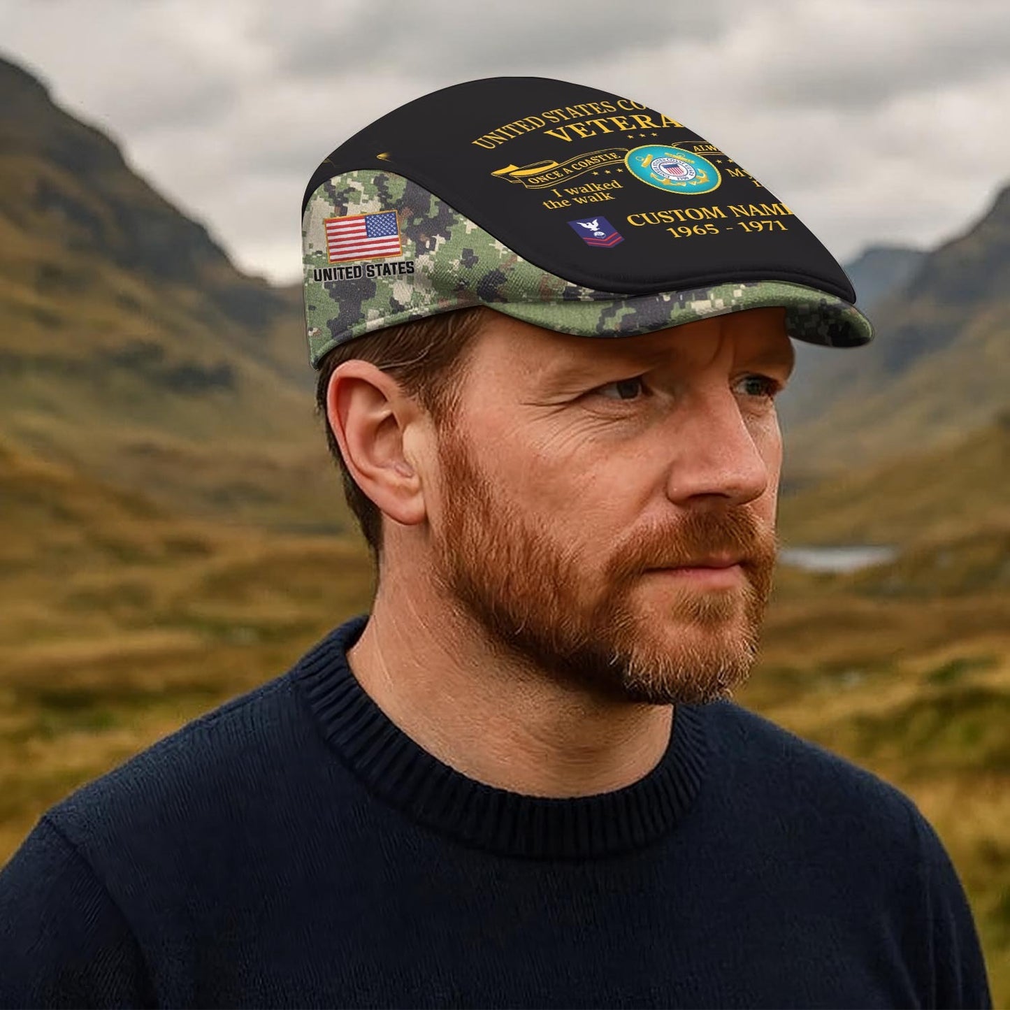 Custom U.S. Coast Guard Jeff Cap –  Heritage Oath Emblem