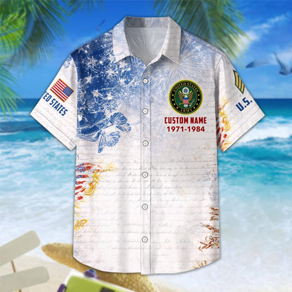 US Army – Hawaiian Shirt – Patriotic Ocean Vibe