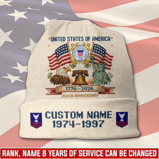 US Coast Guard – Beanie Hat –  America 250 Heritage