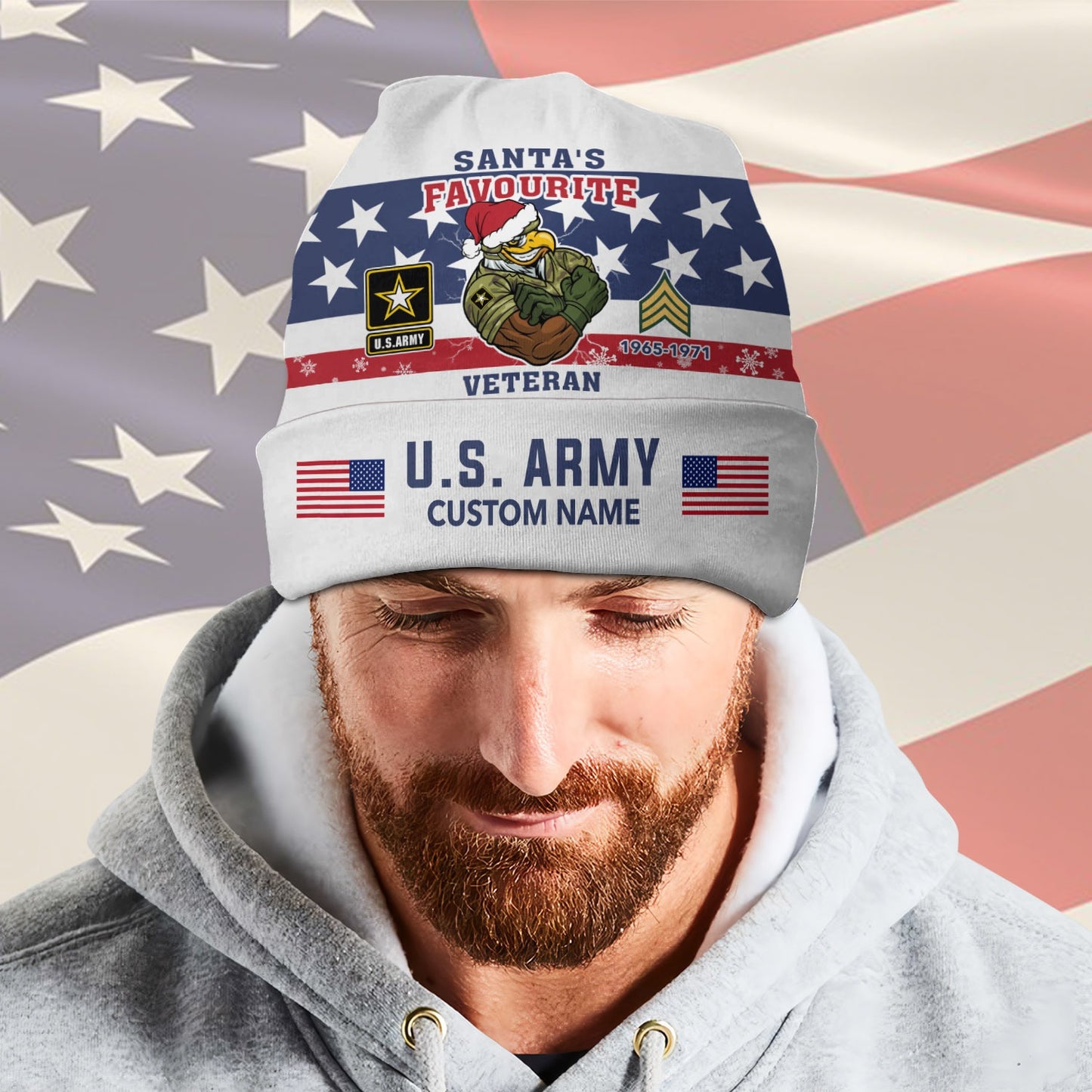 US Army – Beanie Hat – Santa’s Favorite Veteran