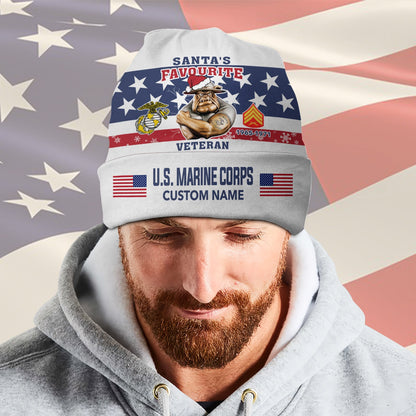 US Marine Corps – Beanie Hat – Santa’s Favorite Veteran