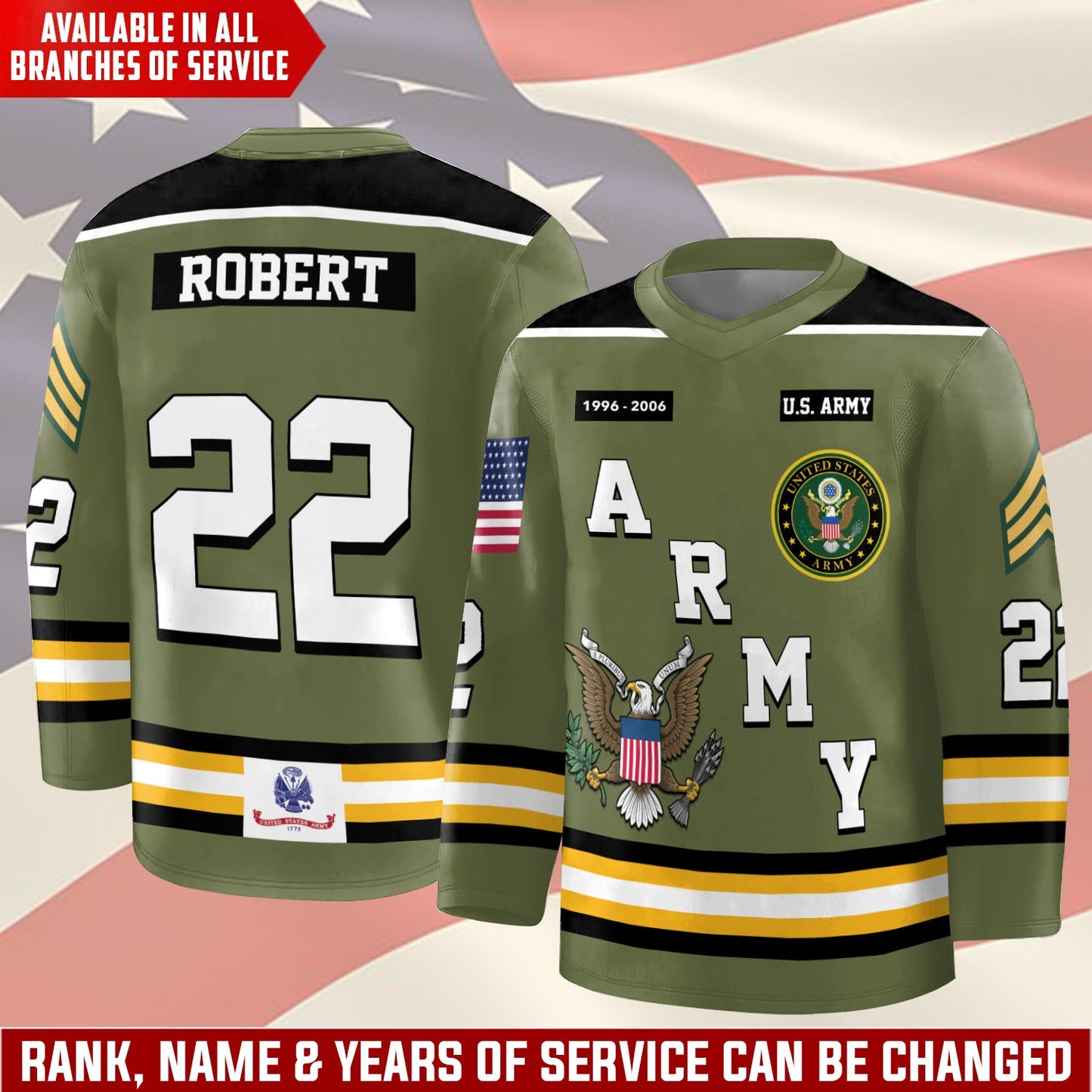 US Army – Hockey Jersey – Veteran