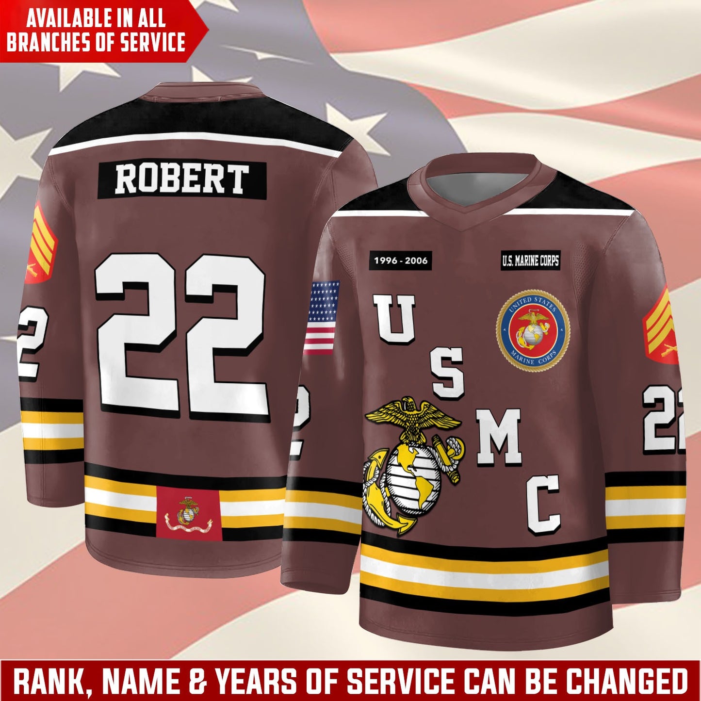 US Marine Corps – Hockey Jersey – Veteran