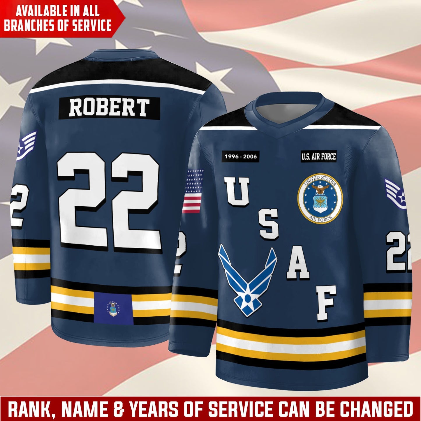 US Air Force – Hockey Jersey – Veteran