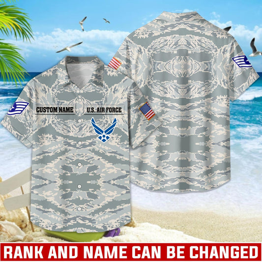 US Air Force – Hawaiian Shirt – Digital Camo Tactical