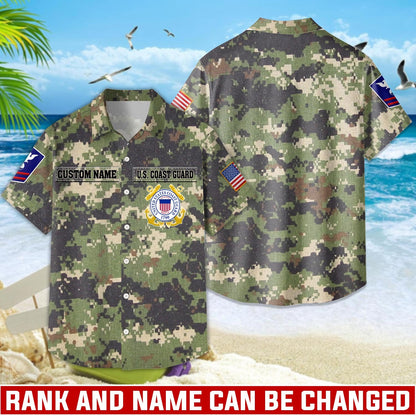 US Coast Guard – Hawaiian Shirt – Digital Camo Tactical