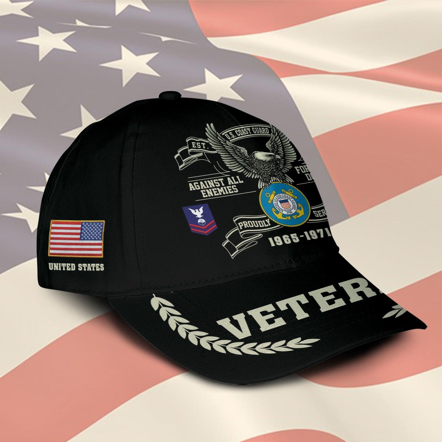 US Coast Guard – Classic Cap –  Tactical Veteran Crest