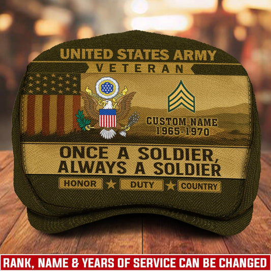 Custom U.S. Army Jeff Cap –  Old School Veteran Patch