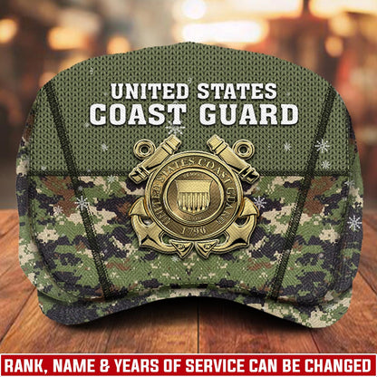 Custom U.S. Coast Guard Jeff Cap –  Digital Camo Badge