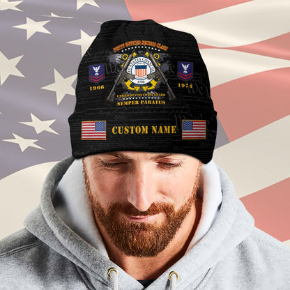 US Coast Guard – Beanie Hat –  Black Valor Emblem