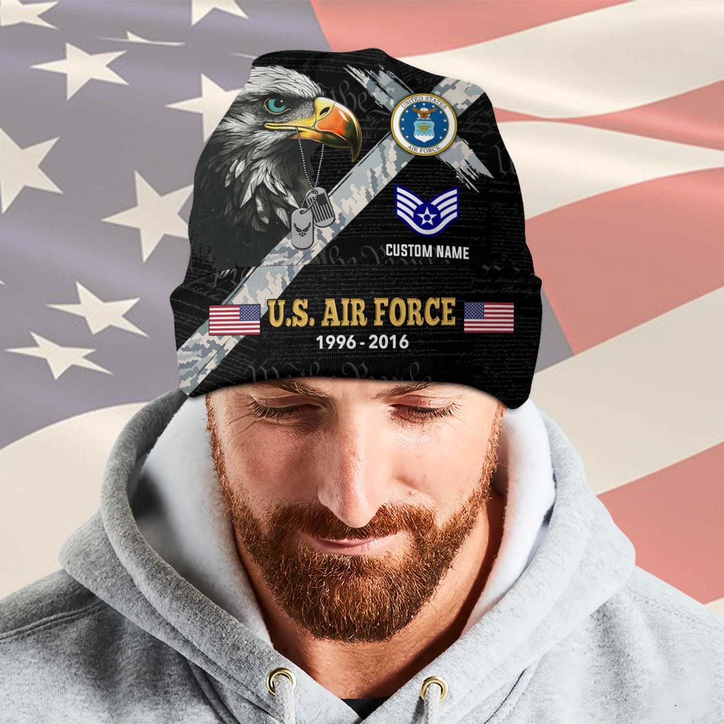 US Air Force – Beanie Hat – Patriot Eagle Veteran