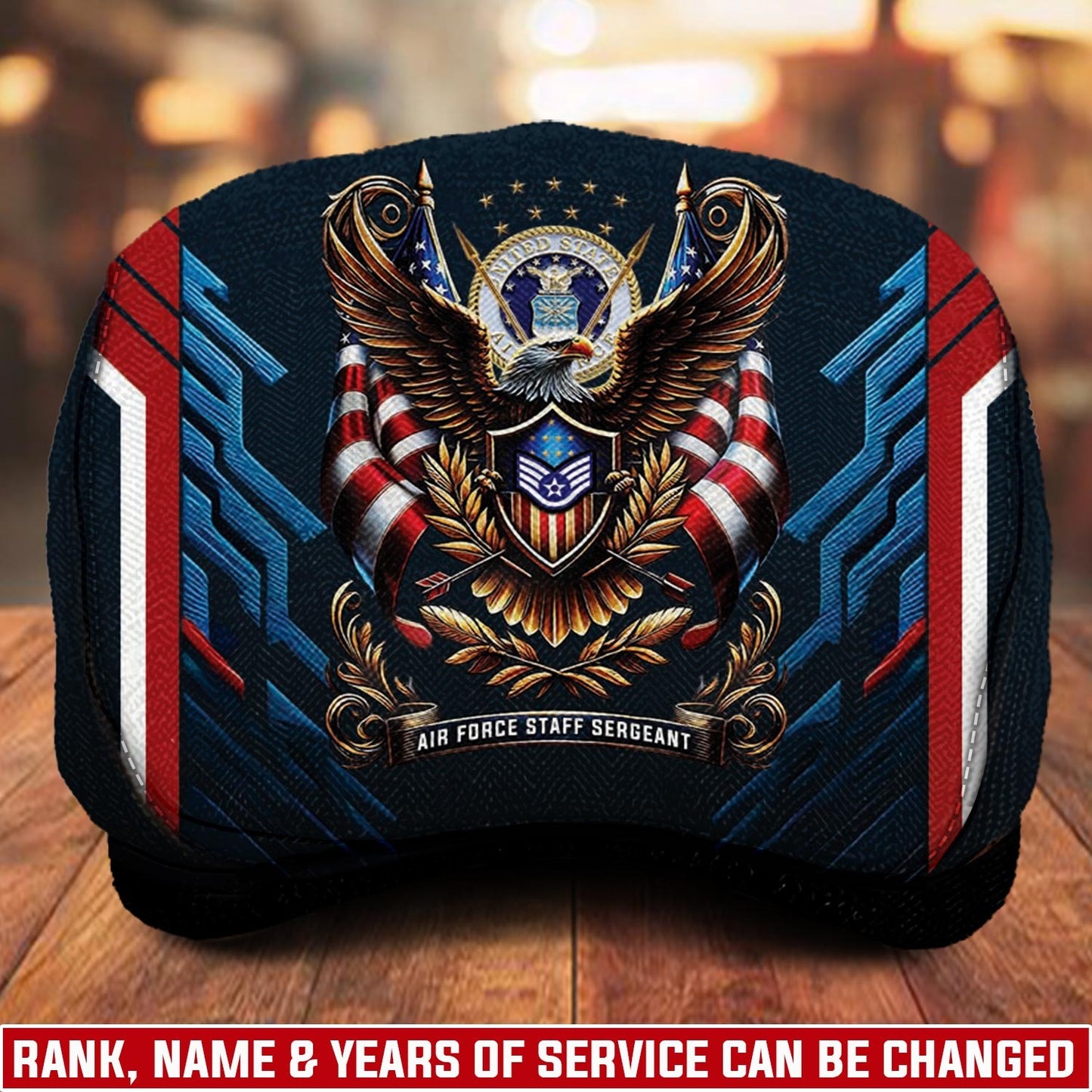 Custom U.S. Air Force Jeff Cap – Liberty Shield Emblem