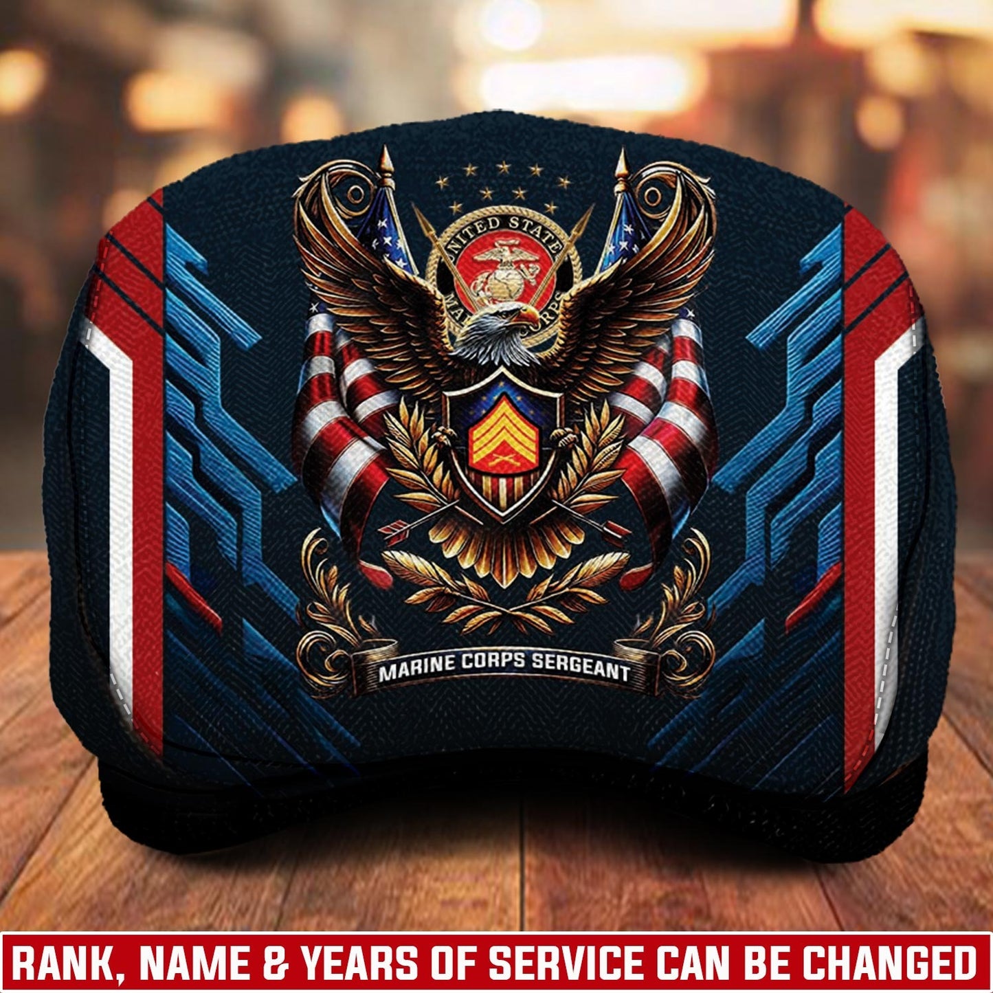 Custom U.S. Marine Corps Jeff Cap – Liberty Shield Emblem