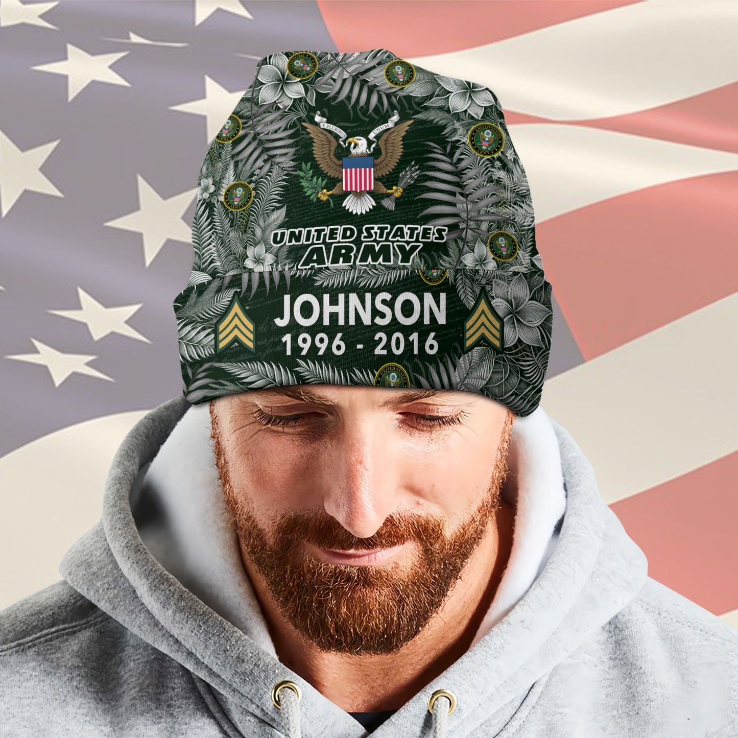 US Army – Beanie Hat – Tropical Honor Emblem