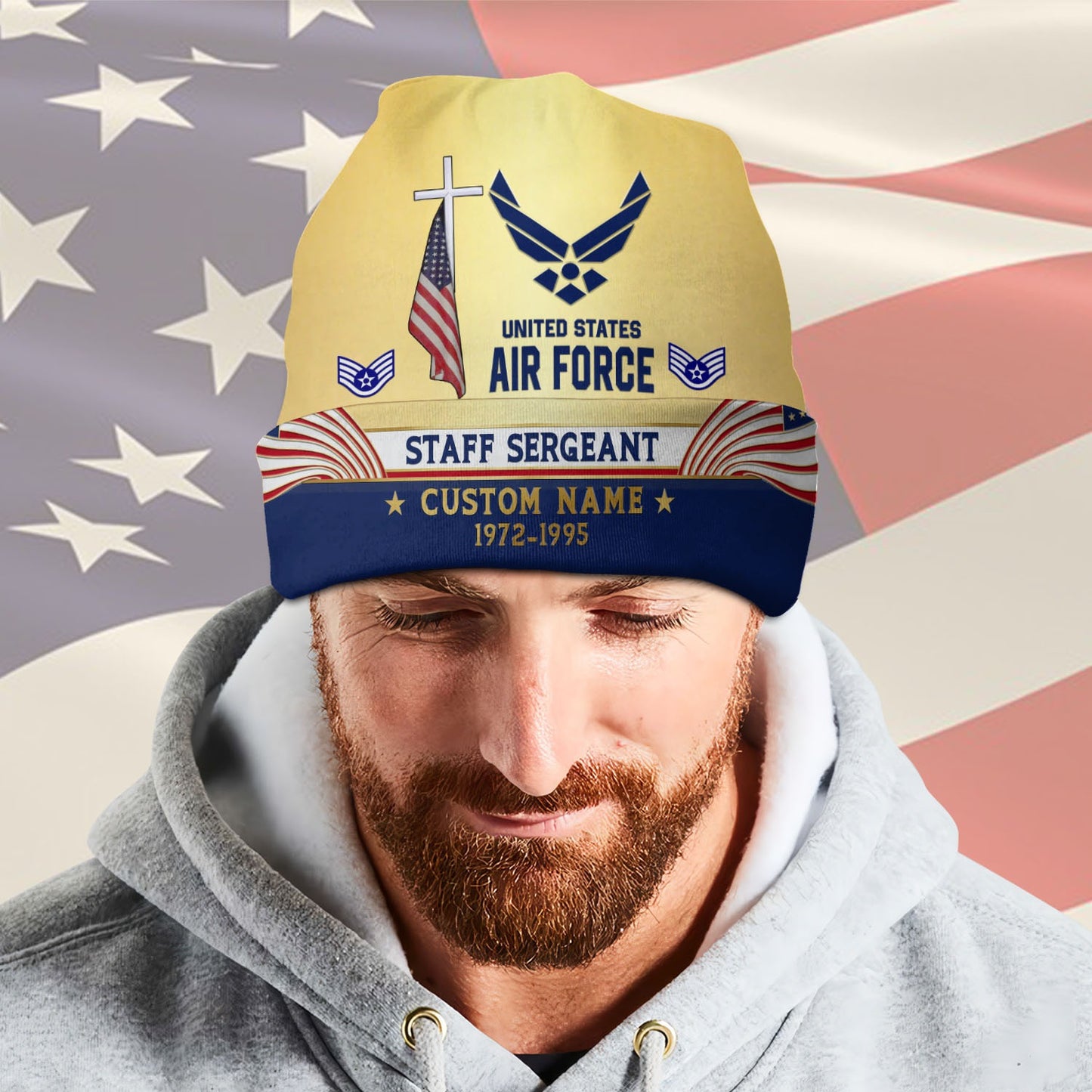 US Air Force – Beanie Hat – Faith & Service Tribute