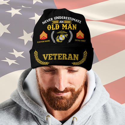 US Marine Corps – Beanie Hat – NEVER UNDERESTIMATE