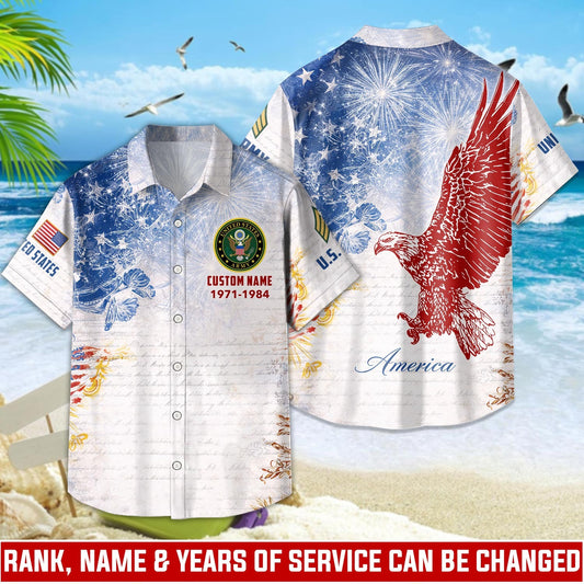 US Army – Hawaiian Shirt – Patriotic Ocean Vibe