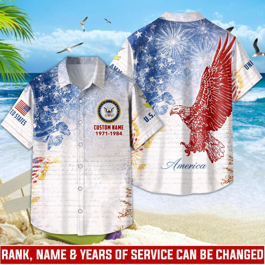 US Navy – Hawaiian Shirt –  Patriotic Ocean Vibe