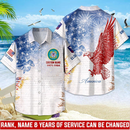 US Coast Guard – Hawaiian Shirt – Patriotic Ocean Vibe
