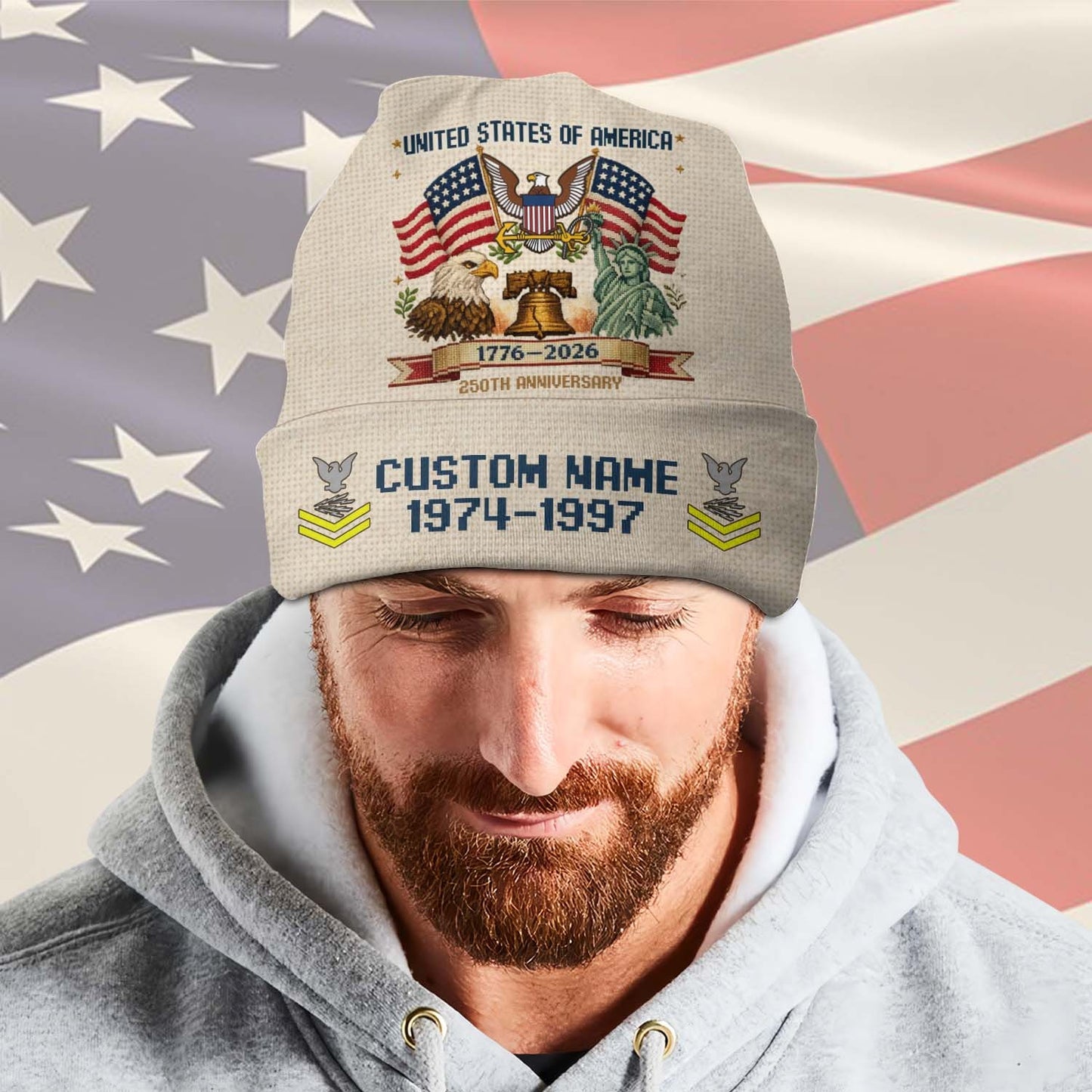 US Navy – Beanie Hat – America 250 Heritage