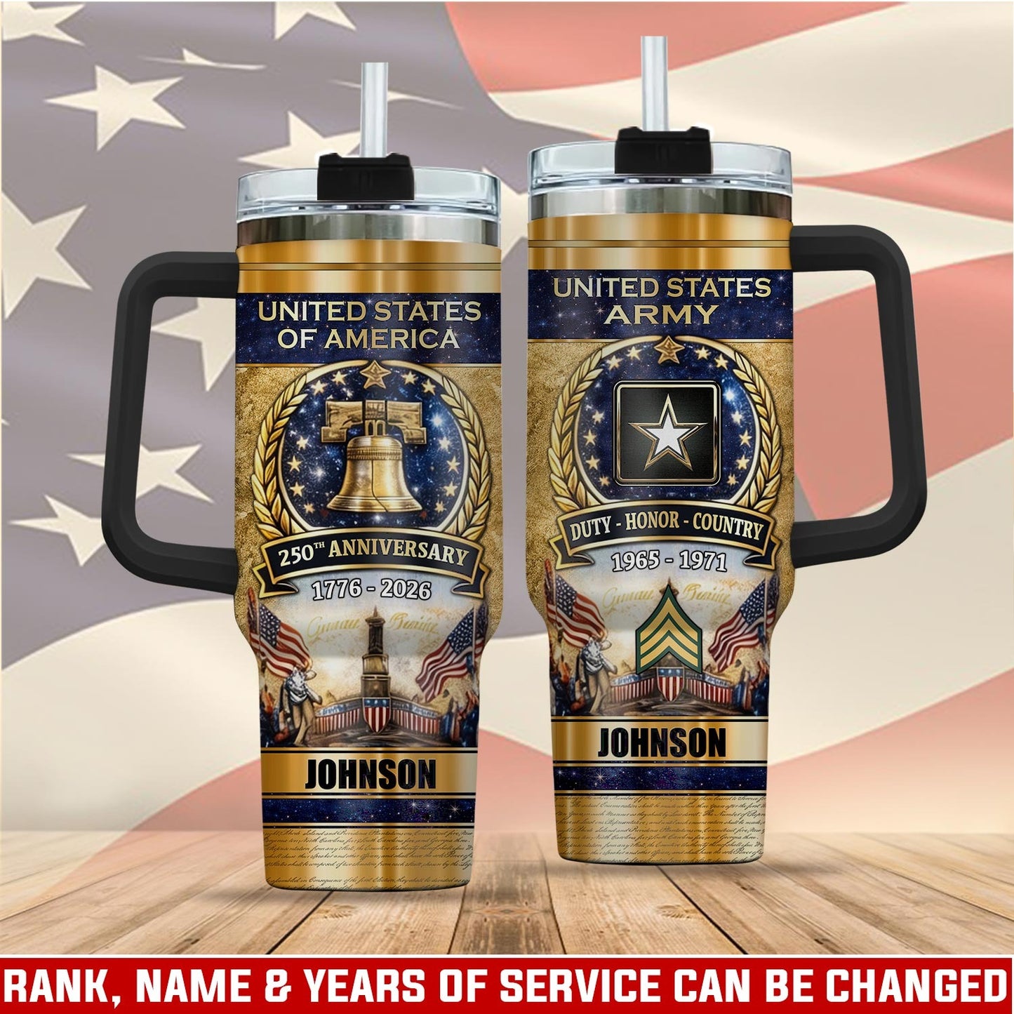 US Army – Tumbler 40oz -  250TH ANNIVERSARY
