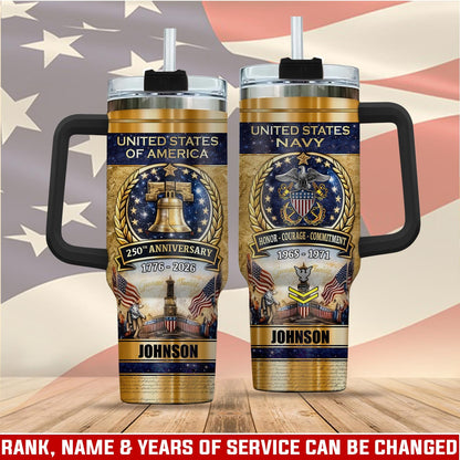 US Navy - Tumbler 40oz - 250TH ANNIVERSARY