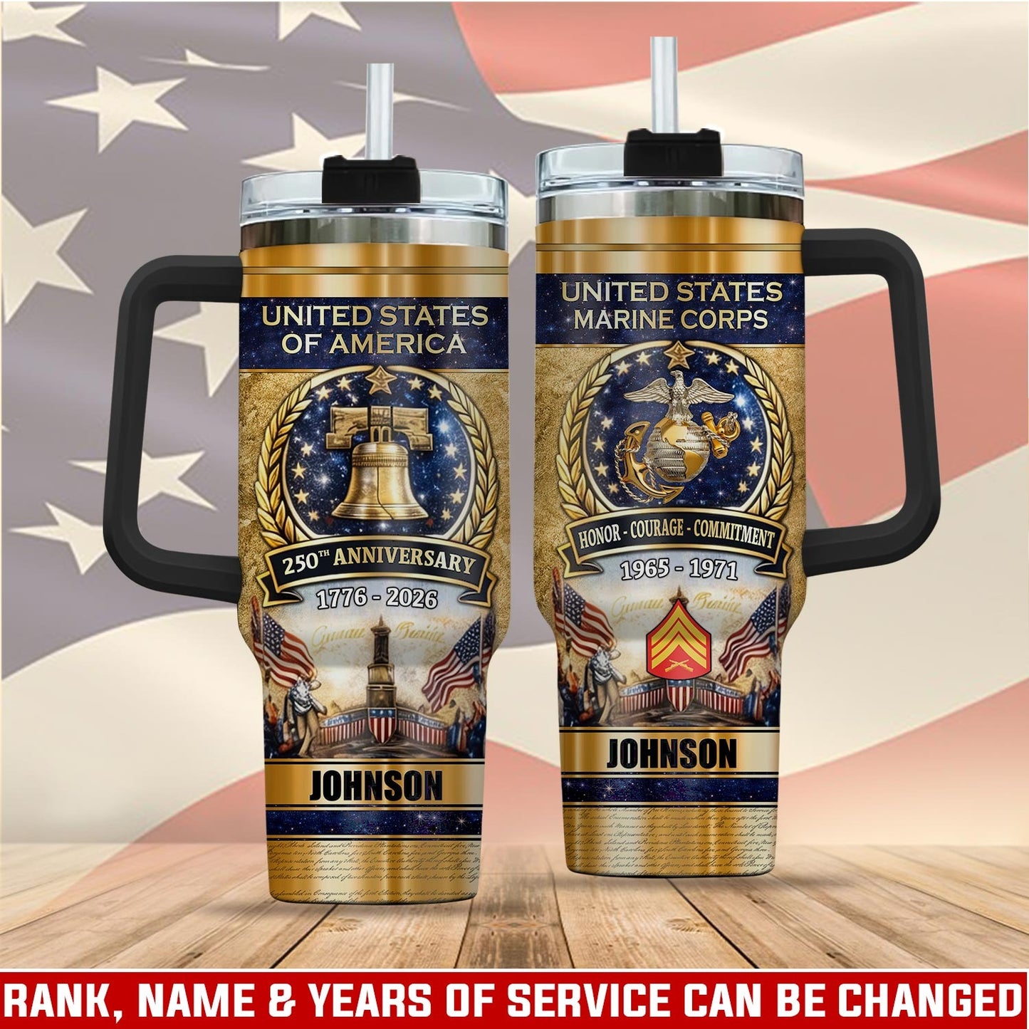 US Marine Corps - Tumbler 40oz - 250TH ANNIVERSARY