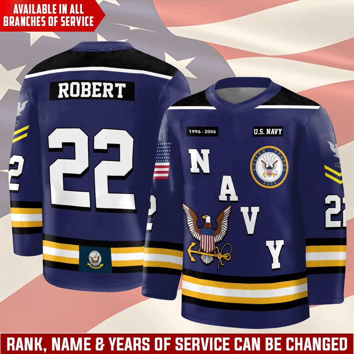 US Navy – Hockey Jersey – Veteran