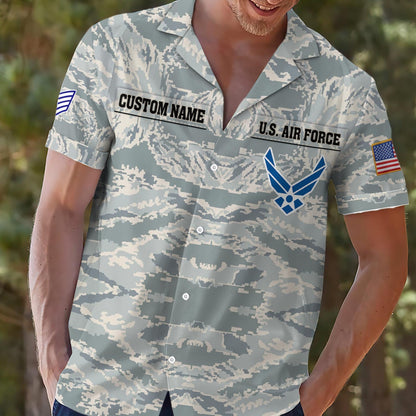 US Air Force – Hawaiian Shirt – Digital Camo Tactical