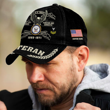 US Navy – Classic Cap –Tactical Veteran Crest