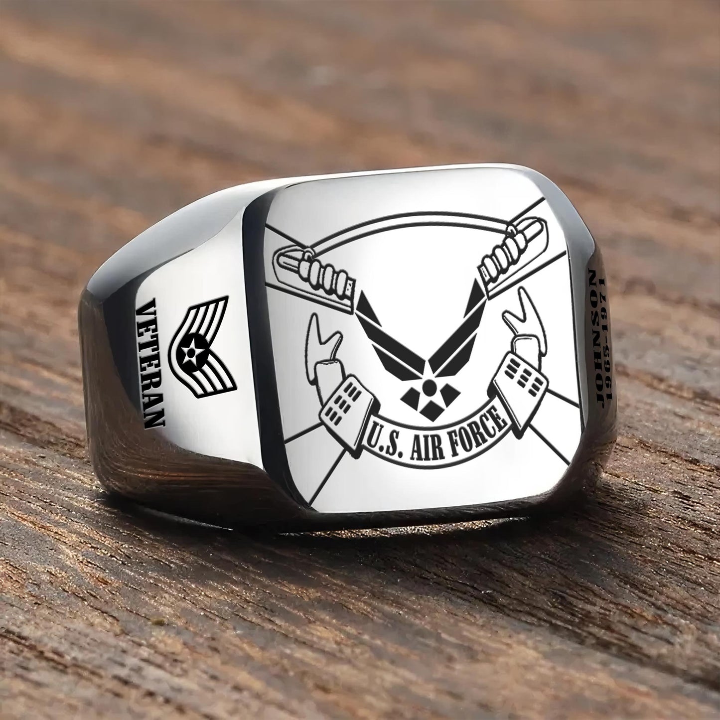 US Air Force – Engraved Men's Ring – Service Legacy Ring
