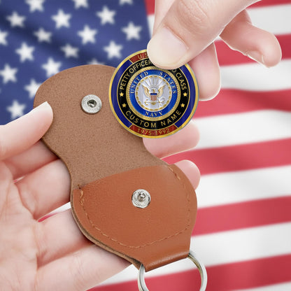 US Navy – Military Printed Challenge Coin – We Stand For The Flag