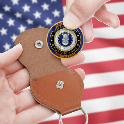 US Air Force – Military Printed Challenge Coin – We Stand For The Flag