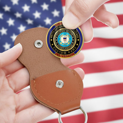 US Coast Guard – Military Printed Challenge Coin – We Stand For The Flag