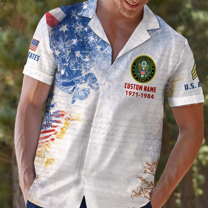 US Army – Hawaiian Shirt – Patriotic Ocean Vibe