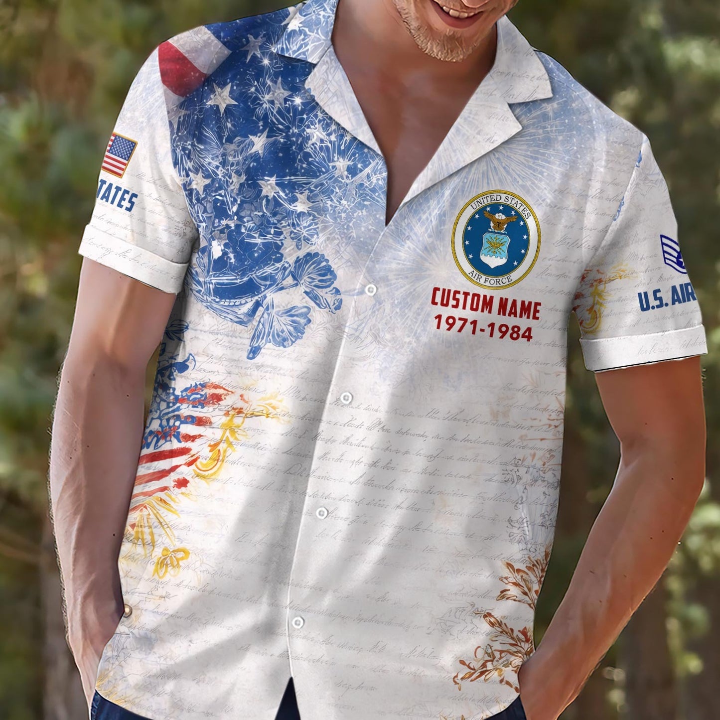 US Air Force – Hawaiian Shirt – Patriotic Ocean Vibe