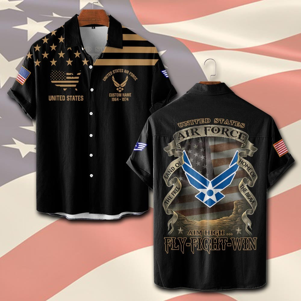 U.S Air Force – T-shirt – Vintage Gold Statement