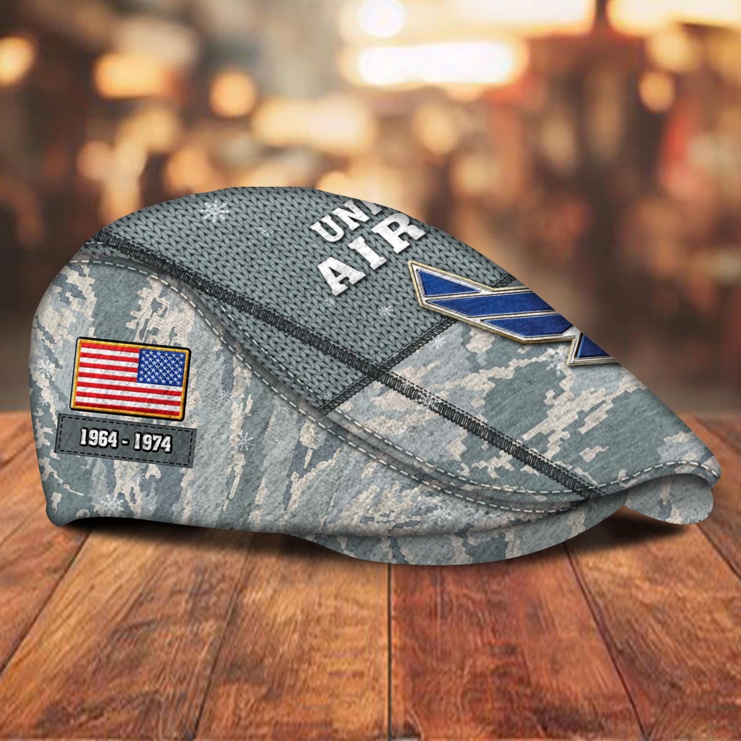 Custom U.S. Air Force Jeff Cap – Digital Camo Badge