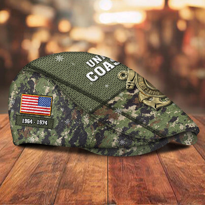 Custom U.S. Coast Guard Jeff Cap –  Digital Camo Badge